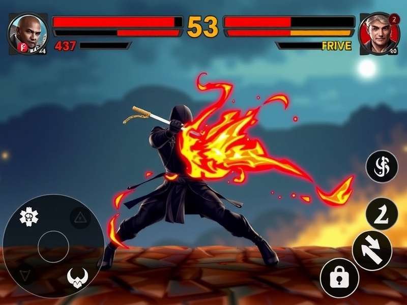 Ninja Flame Rage combat system